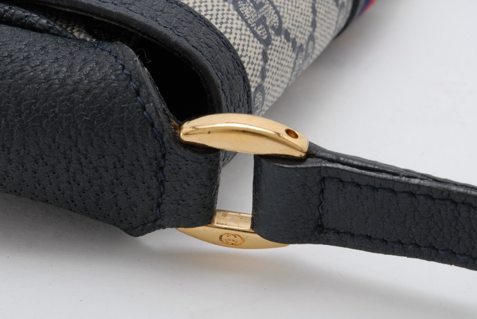 Gucci GG Supreme Shoulder Bag - Navy Blue, Canvas