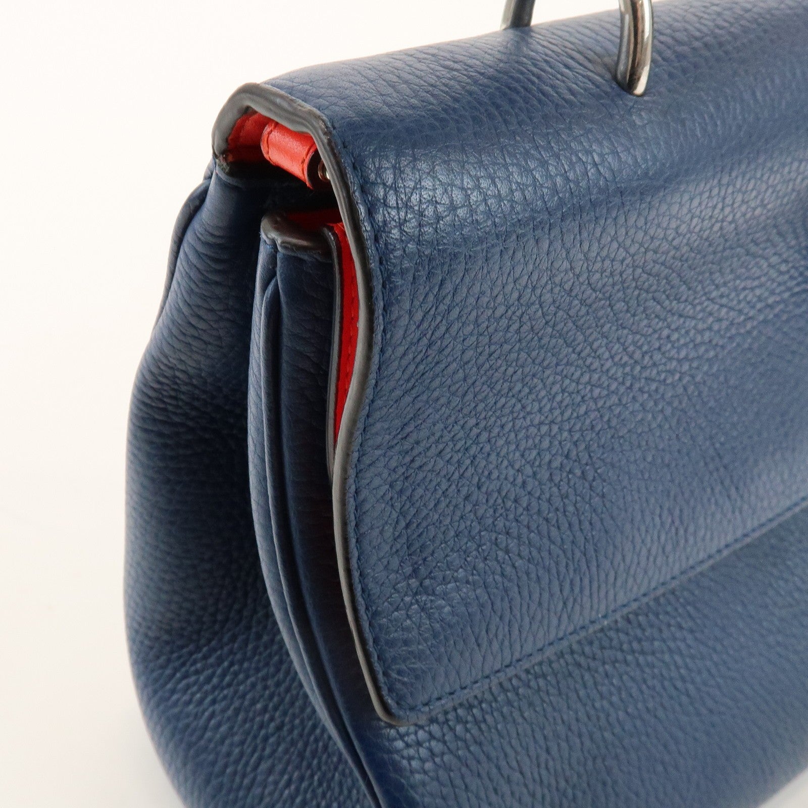 Christian Dior 2Way Hand Bag - Blue, Leather