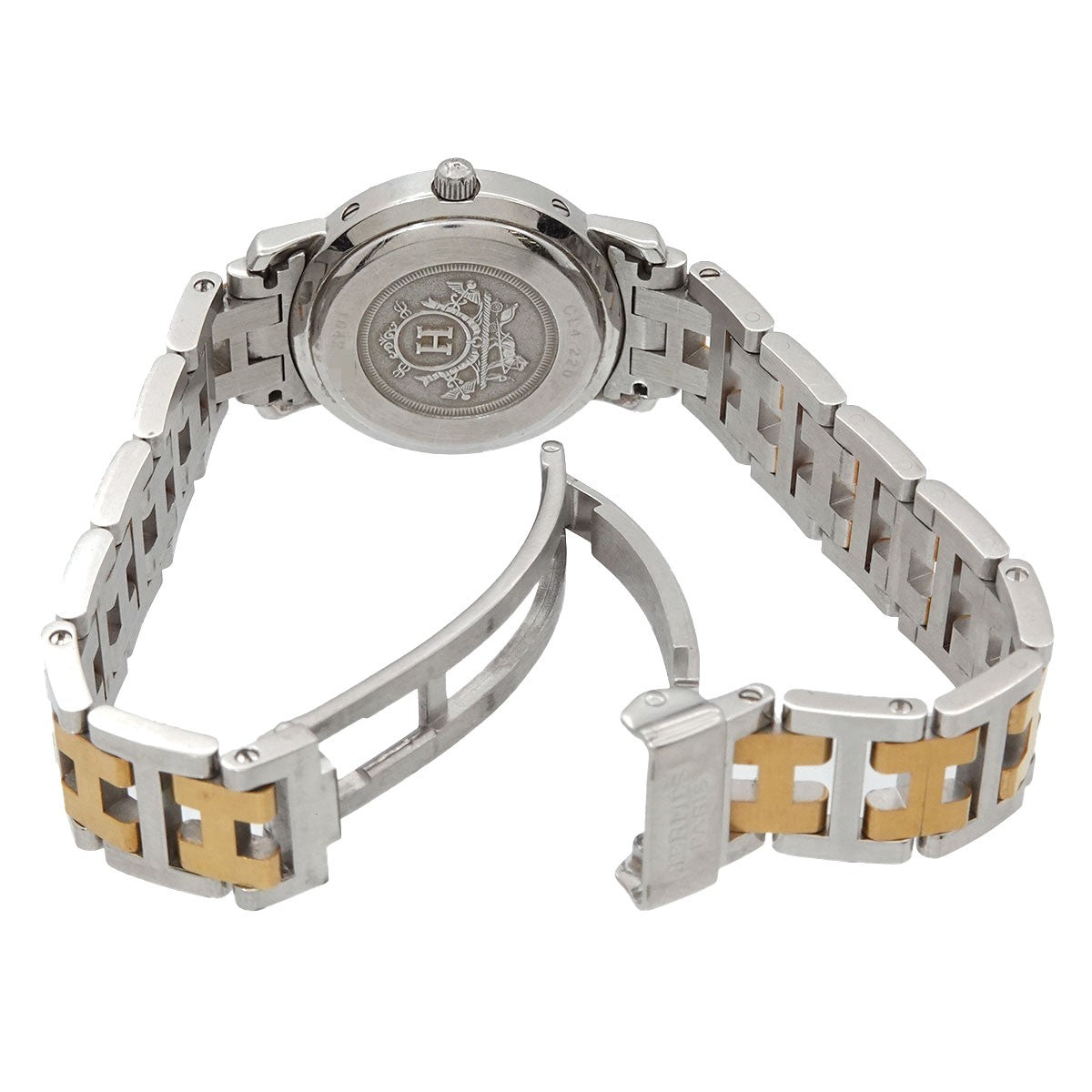 Hermès Clipper CL4 220 Watch - White, Stainless Steel