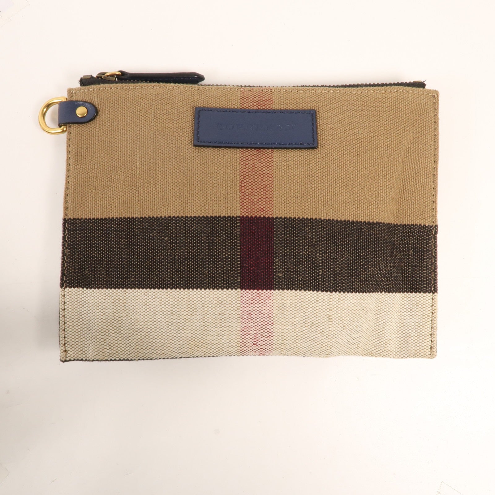 Burberry GHW Shoulder Bag - Blue, Canvas