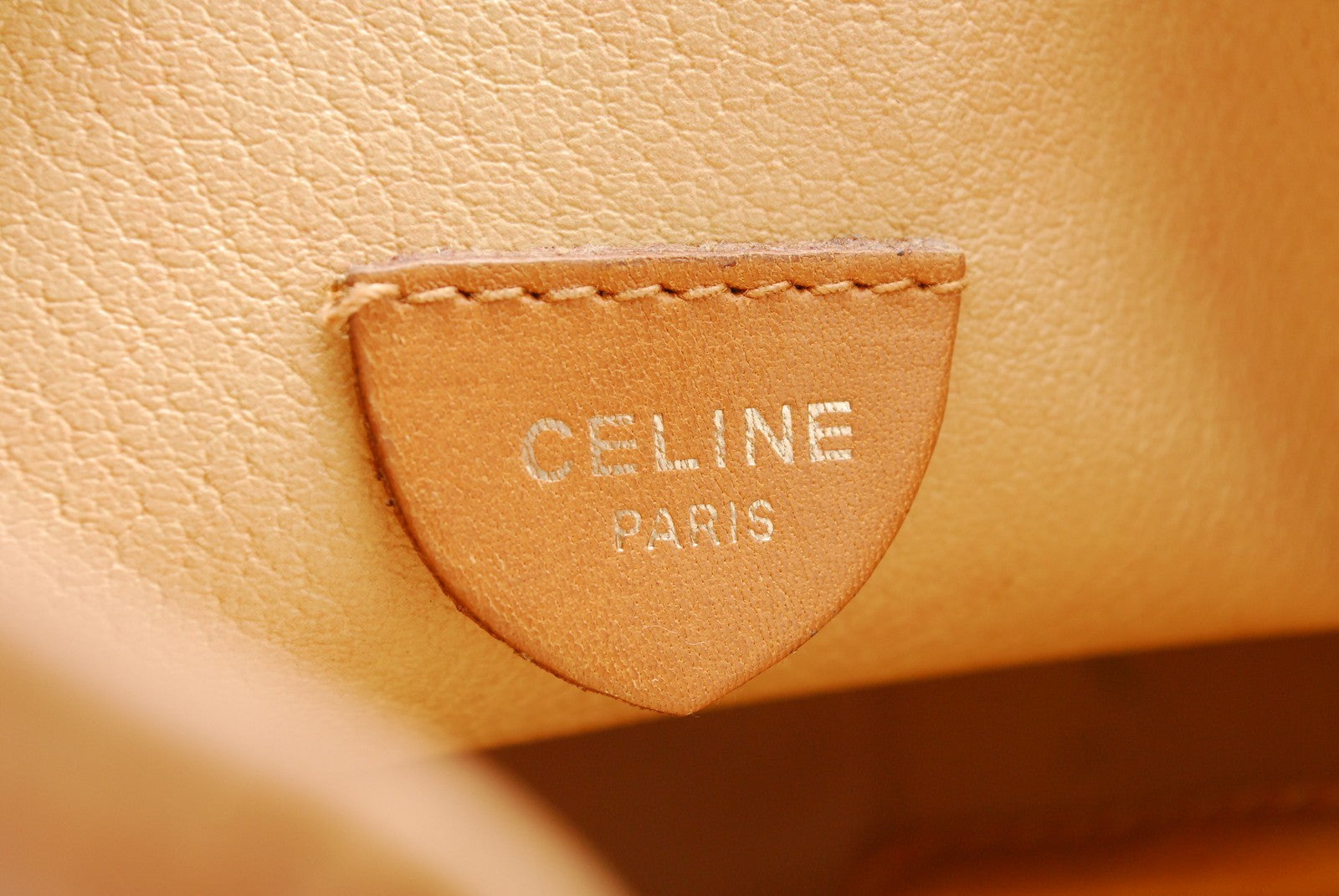 Celine Macadam Drawstring Bucket Bag - Brown, Leather