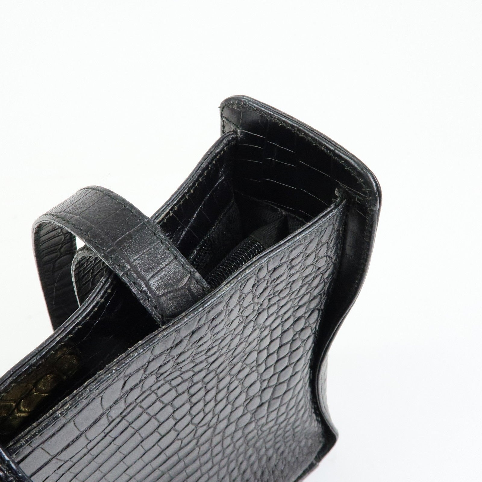 Ferragamo Vara Tote Bag - Black, Embossed Leather
