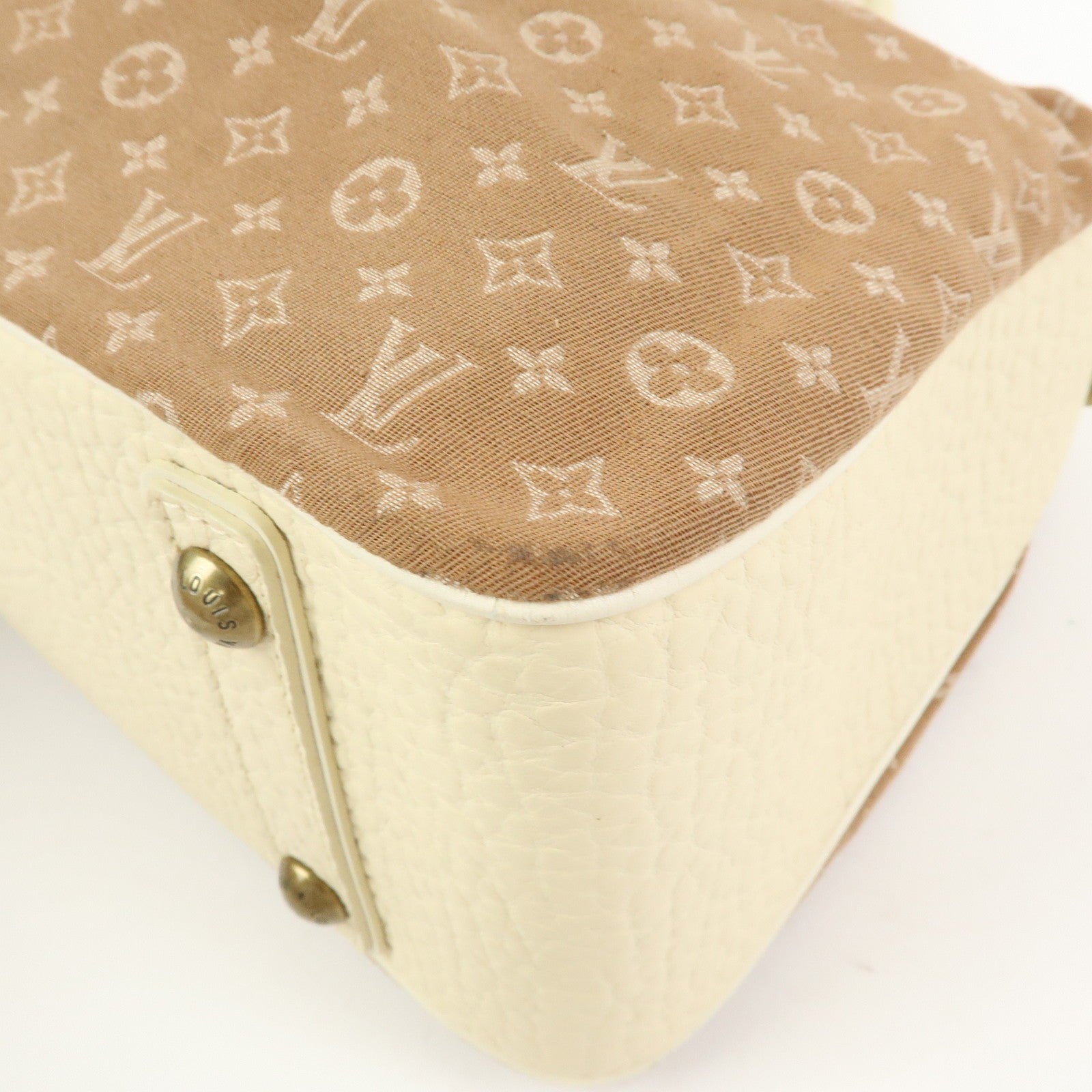 Louis Vuitton Hand Bag - Camel, Monogram Mini Lin Canvas