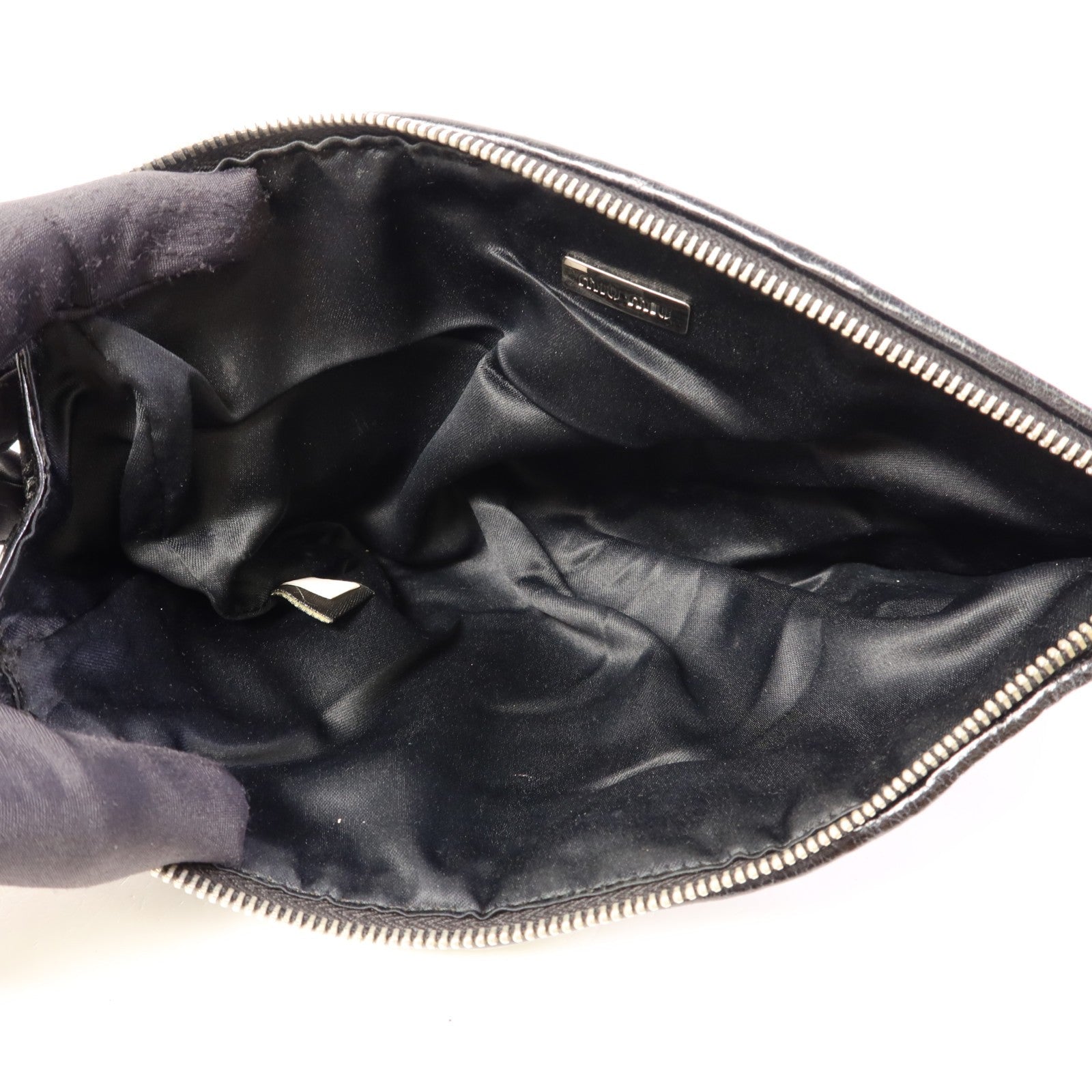 Miu Miu SHW ​​Pouch - Black, Calfskin Leather 