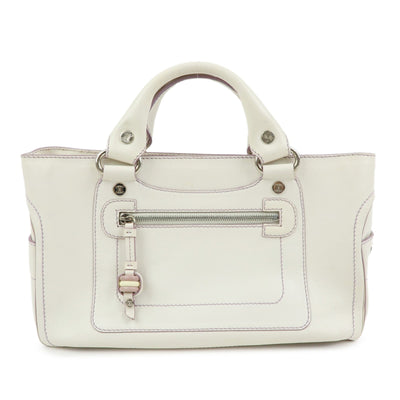 Celine Boogie Bag Handbag - White, Purple, Leather