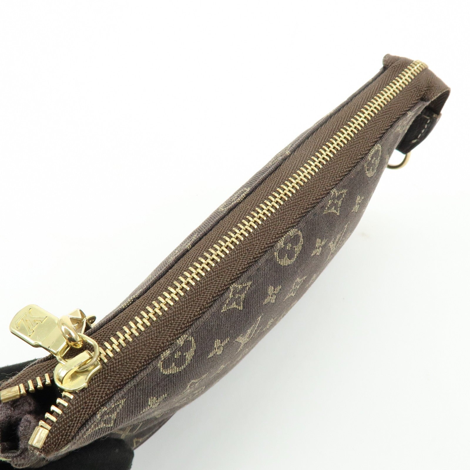 Louis Vuitton Monogram Mini Lin Pouch - Ebene, Canvas