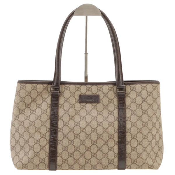 Gucci Supreme Tote Bag - Beige, GG Supreme Leather