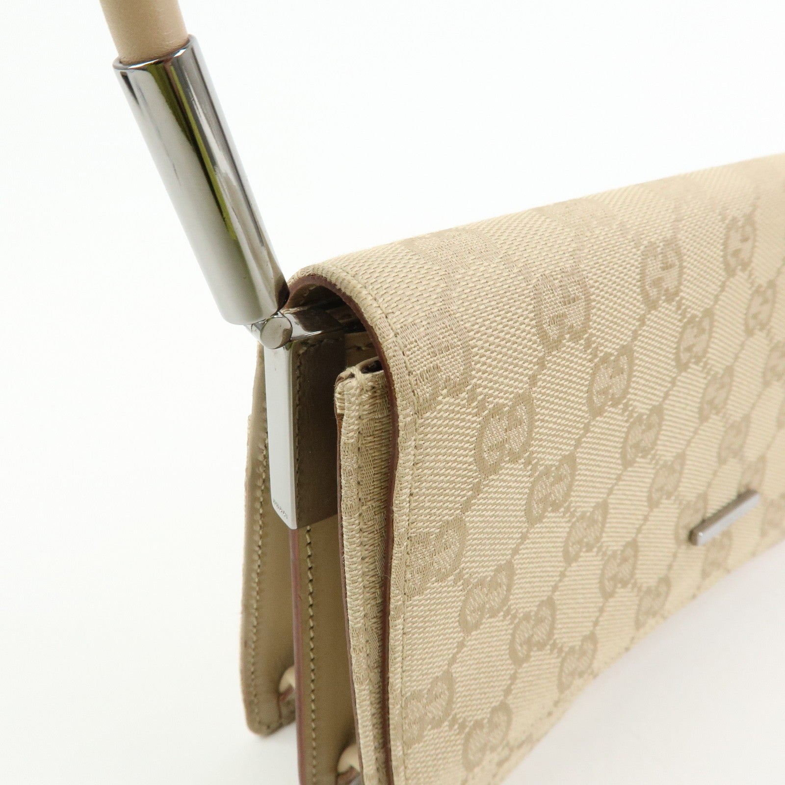 Gucci Shoulder Bag - Beige, Canvas Leather
