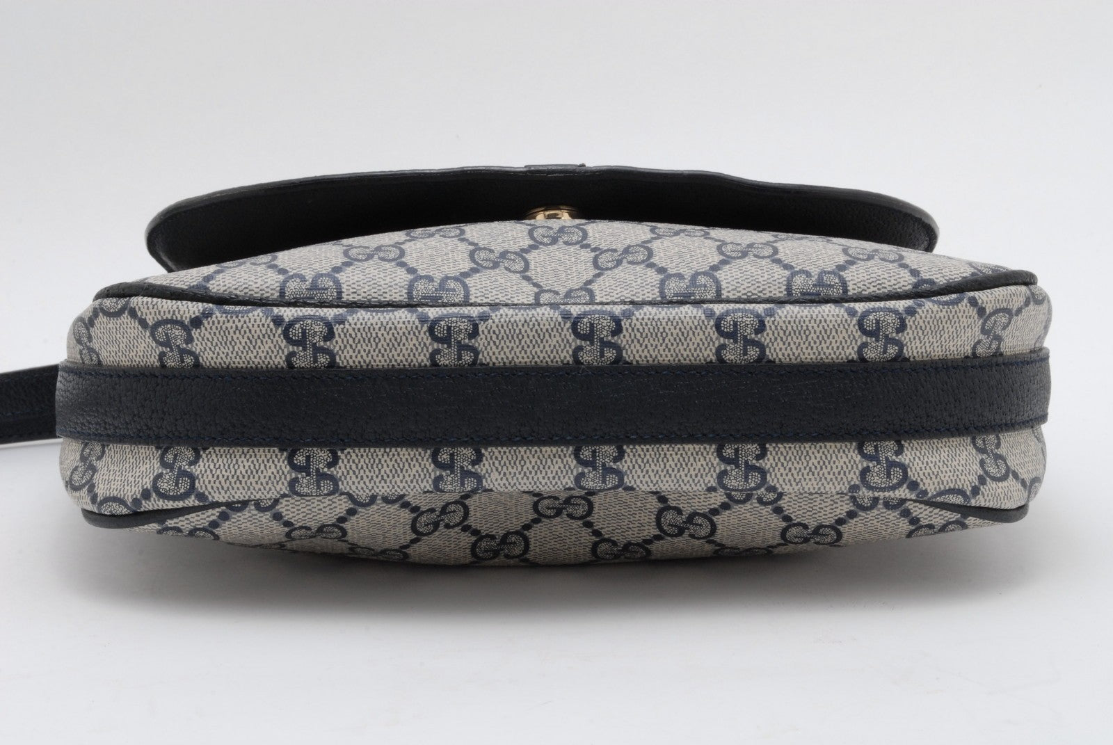 Gucci GG Supreme Shoulder Bag - Navy Blue, Canvas