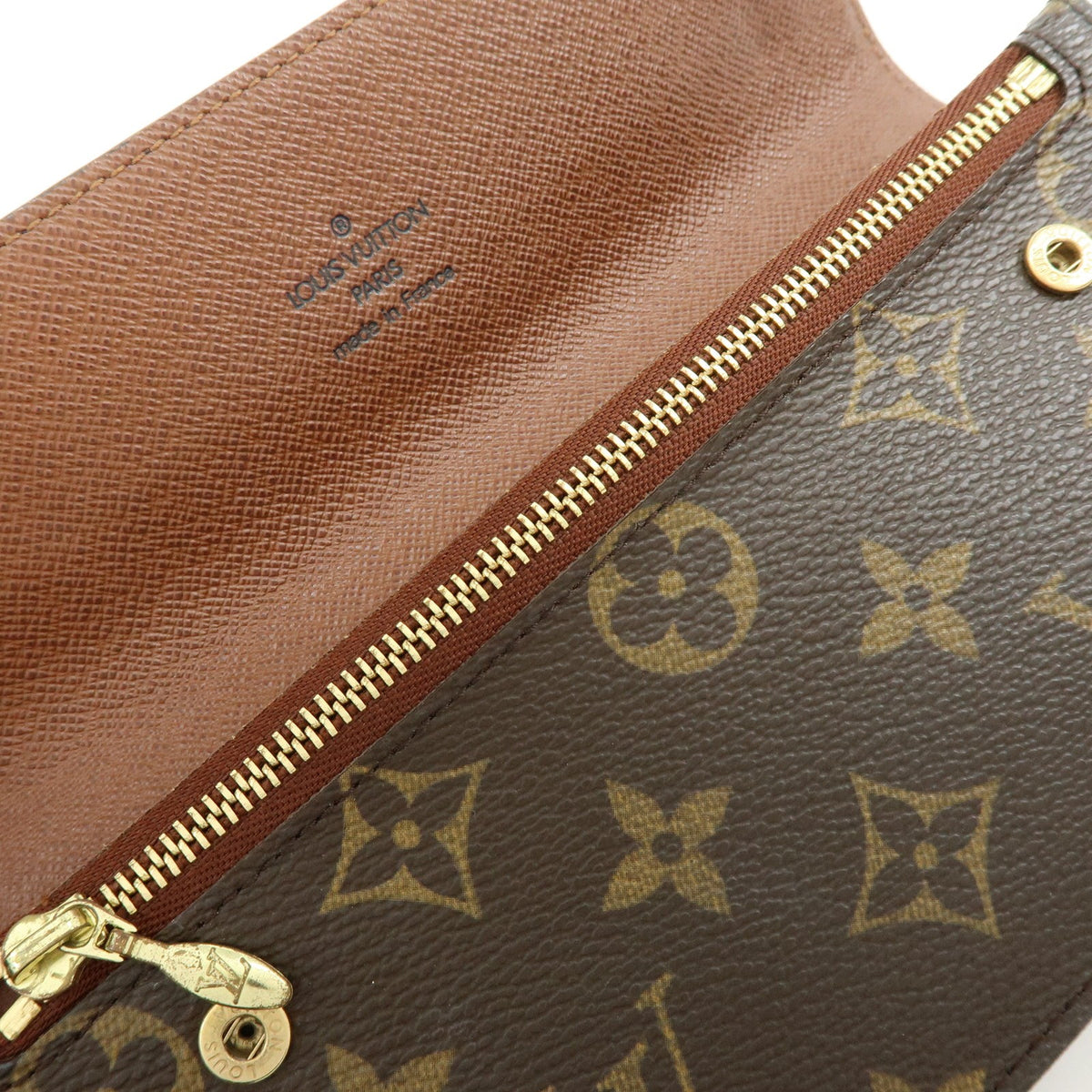 Louis Vuitton Portefeuille Accordion Long Wallet - Brown, Canvas