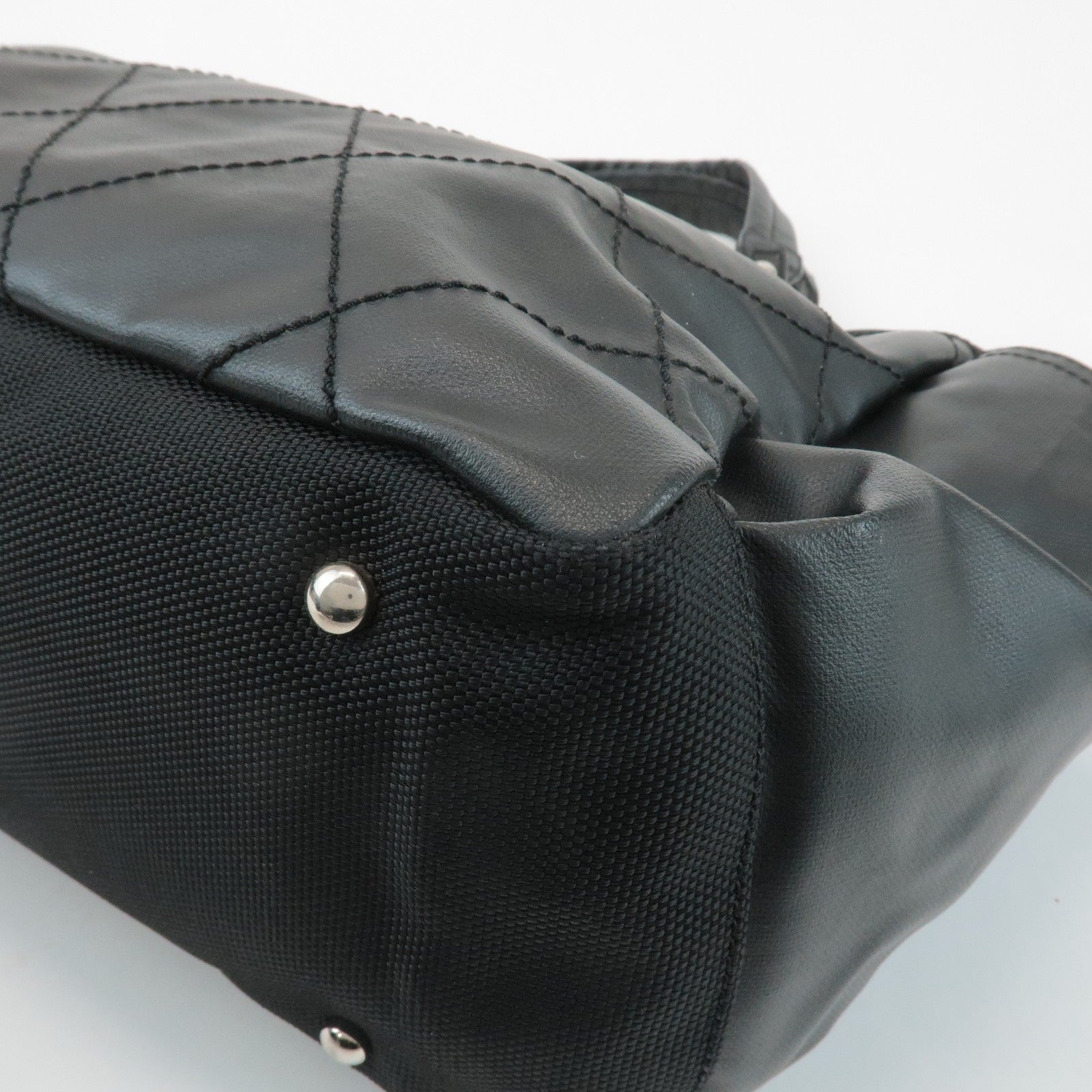 Chanel Paris Biarritz GM Handbag - Black, Canvas