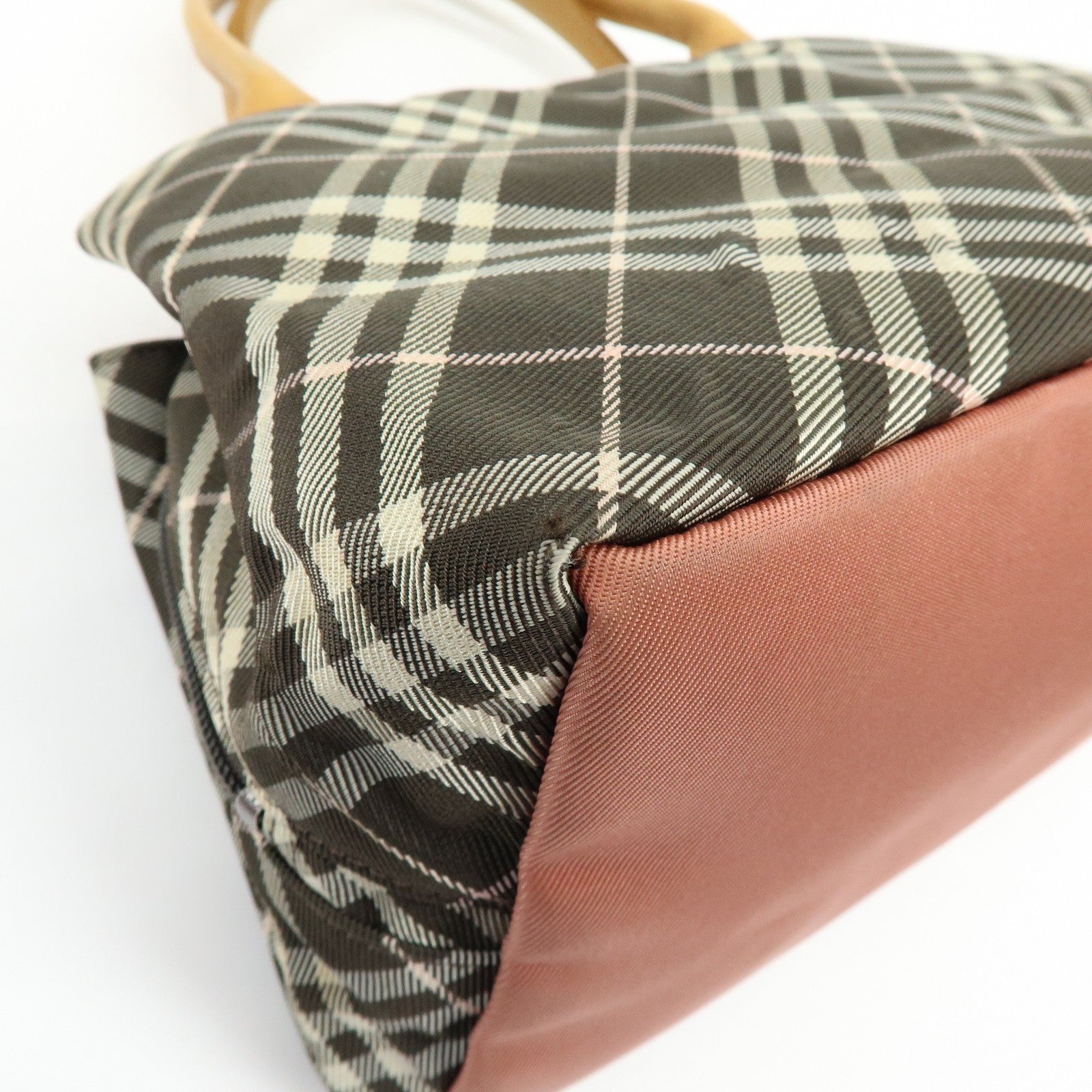 Burberry Blue Label Tote Bag - Brown, Nylon and Leather
