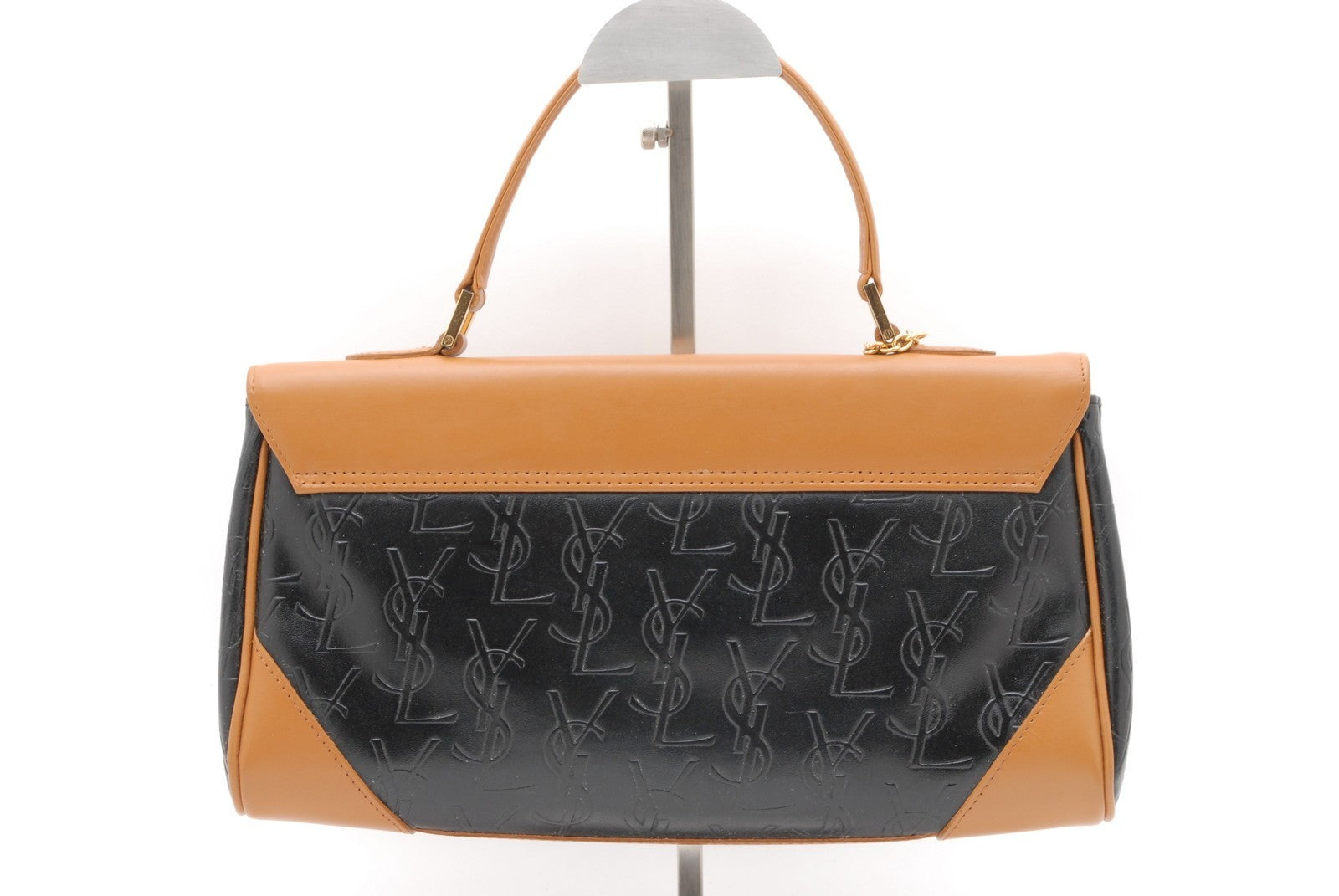 Saint Laurent Yves Saint Laurent Hand Tote Bag - Black Brown, Leather PVC