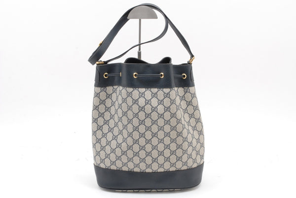 Gucci Sherry Line Shoulder Bag - Navy, PVC Leather