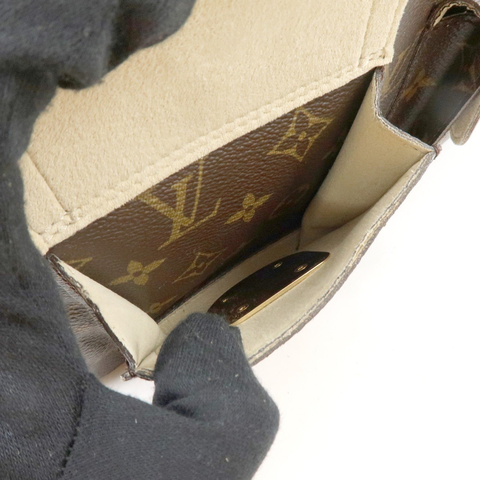 Louis Vuitton Monogram Manhattan PM Hand Bag Brown