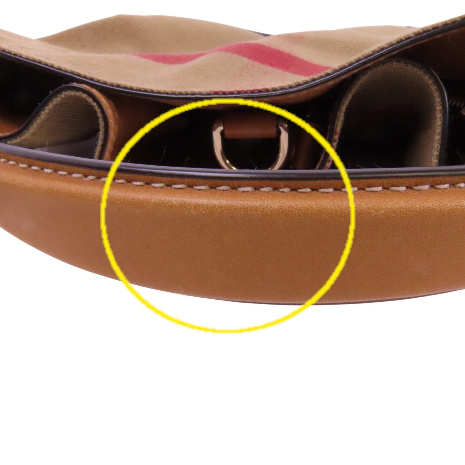 Burberry GHW Handbag Shoulder Bag - Brown, Canvas