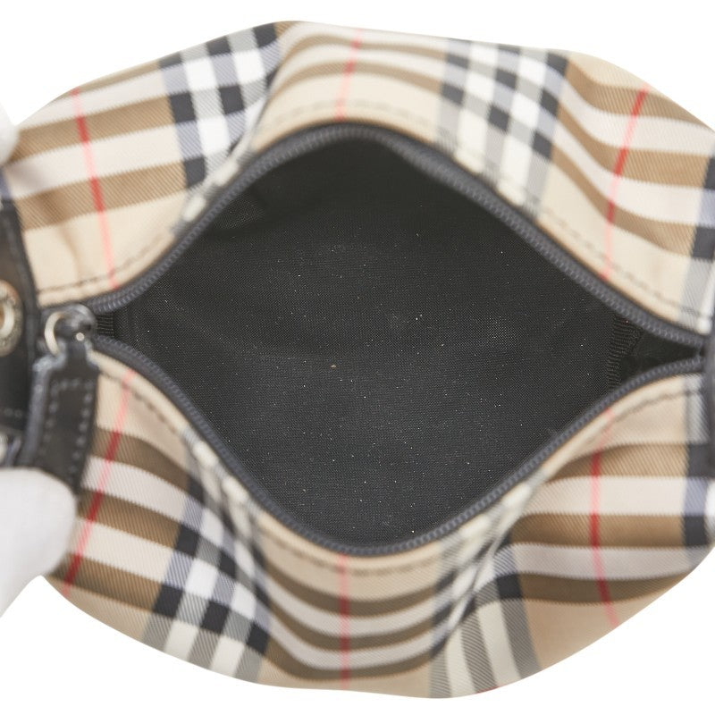 Burberry Nova Check Pouch - Beige Black, Canvas