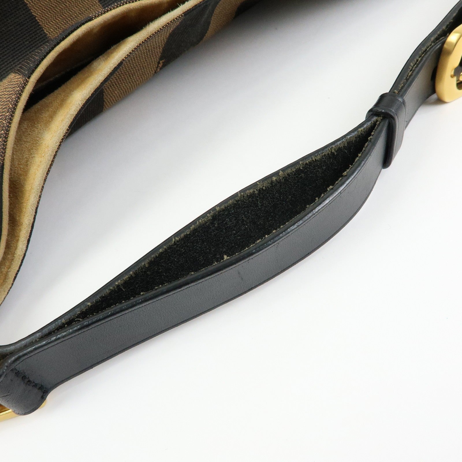 Fendi 8BR653 Shoulder Bag - Brown, Black, Canvas, Leather