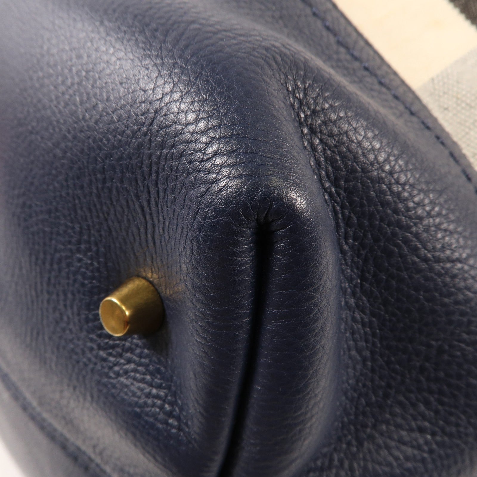 Burberry GHW Shoulder Bag - Blue, Canvas