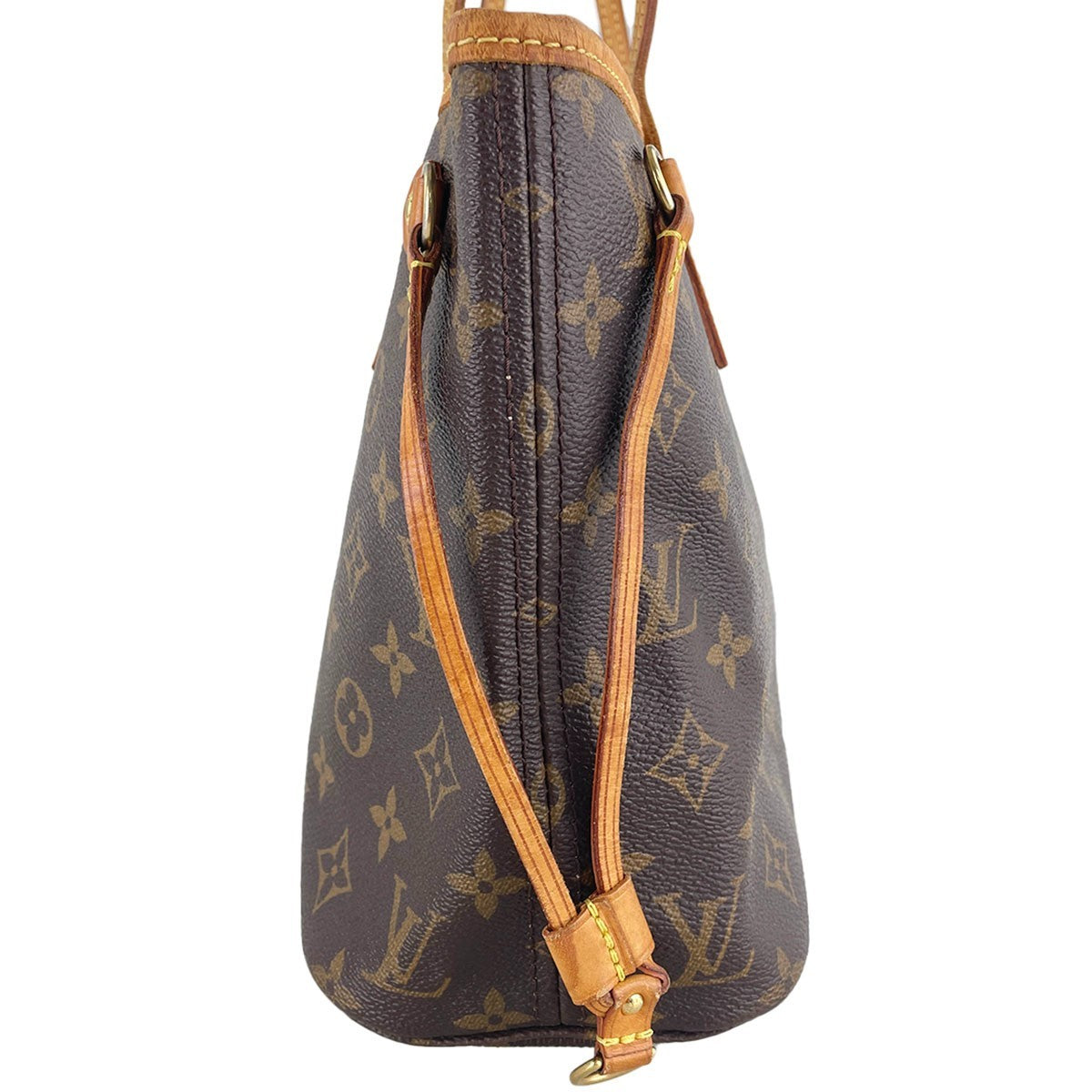 Louis Vuitton Neverfull PM Tote Bag - Brown, Coated Canvas