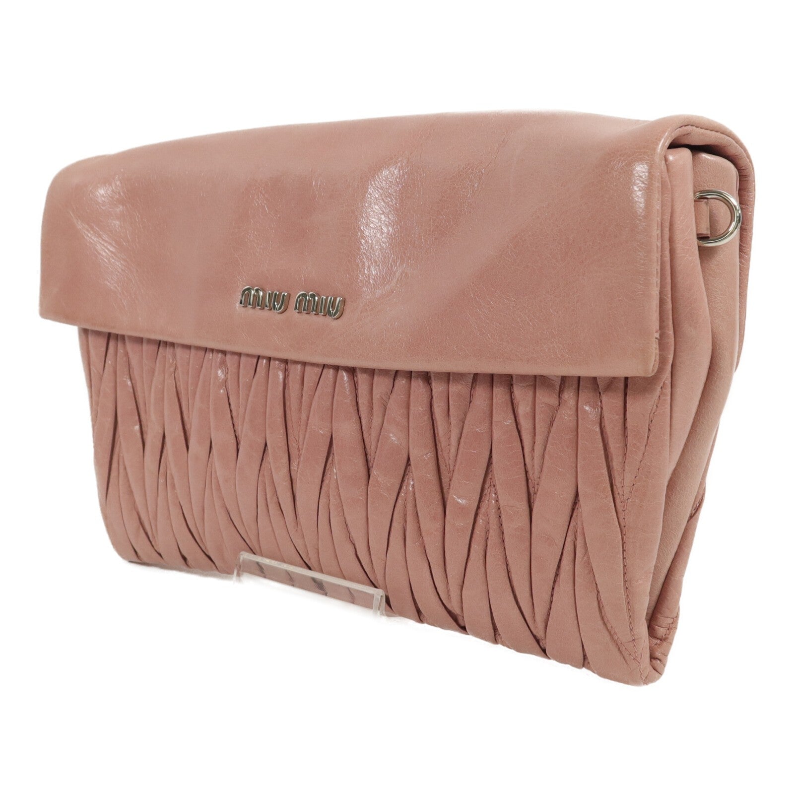 Miu Miu SHW Shoulder Bag - Pink, Calfskin Leather