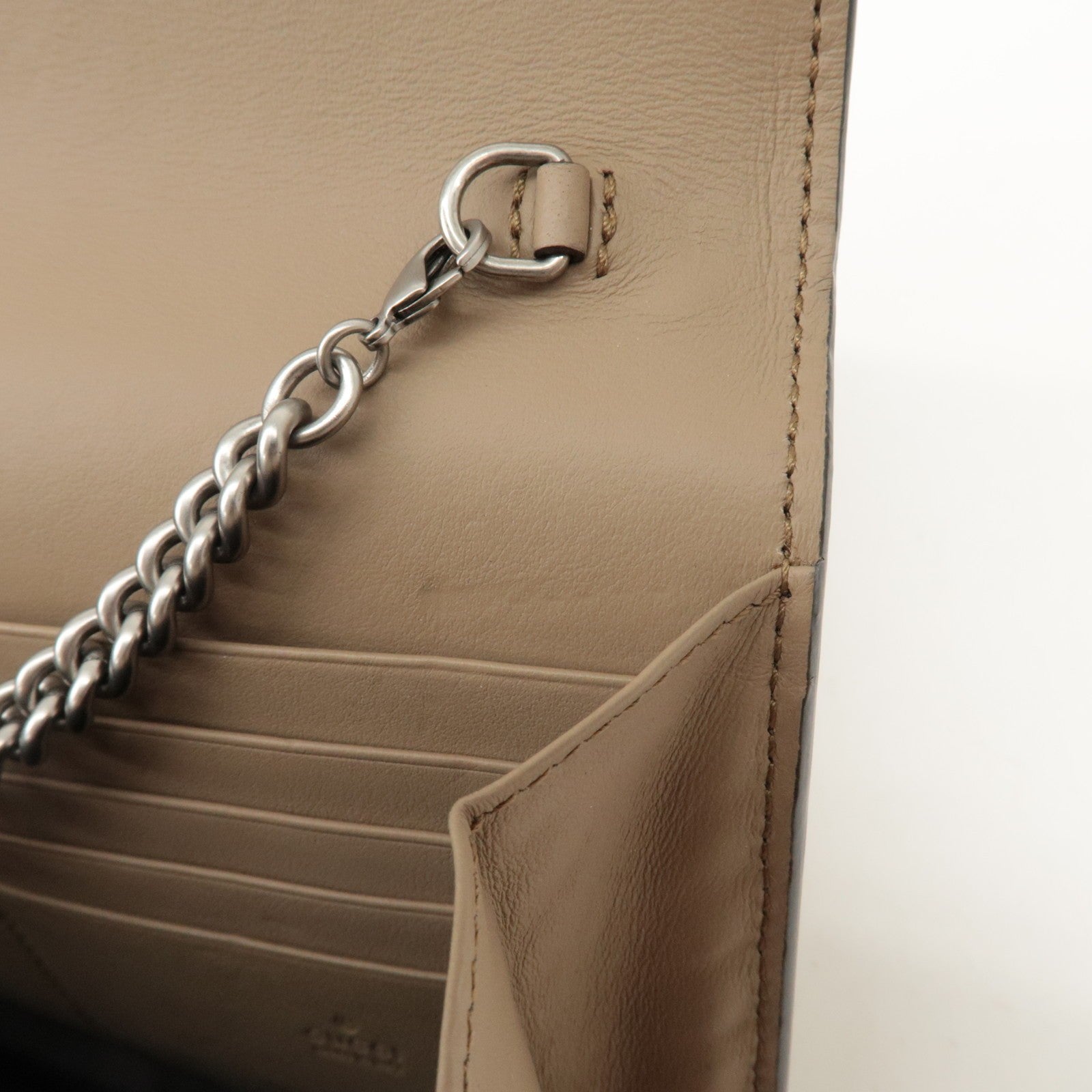 GUCCI Dionysus Suede Chain Shoulder Bag
 - Beige, Suede