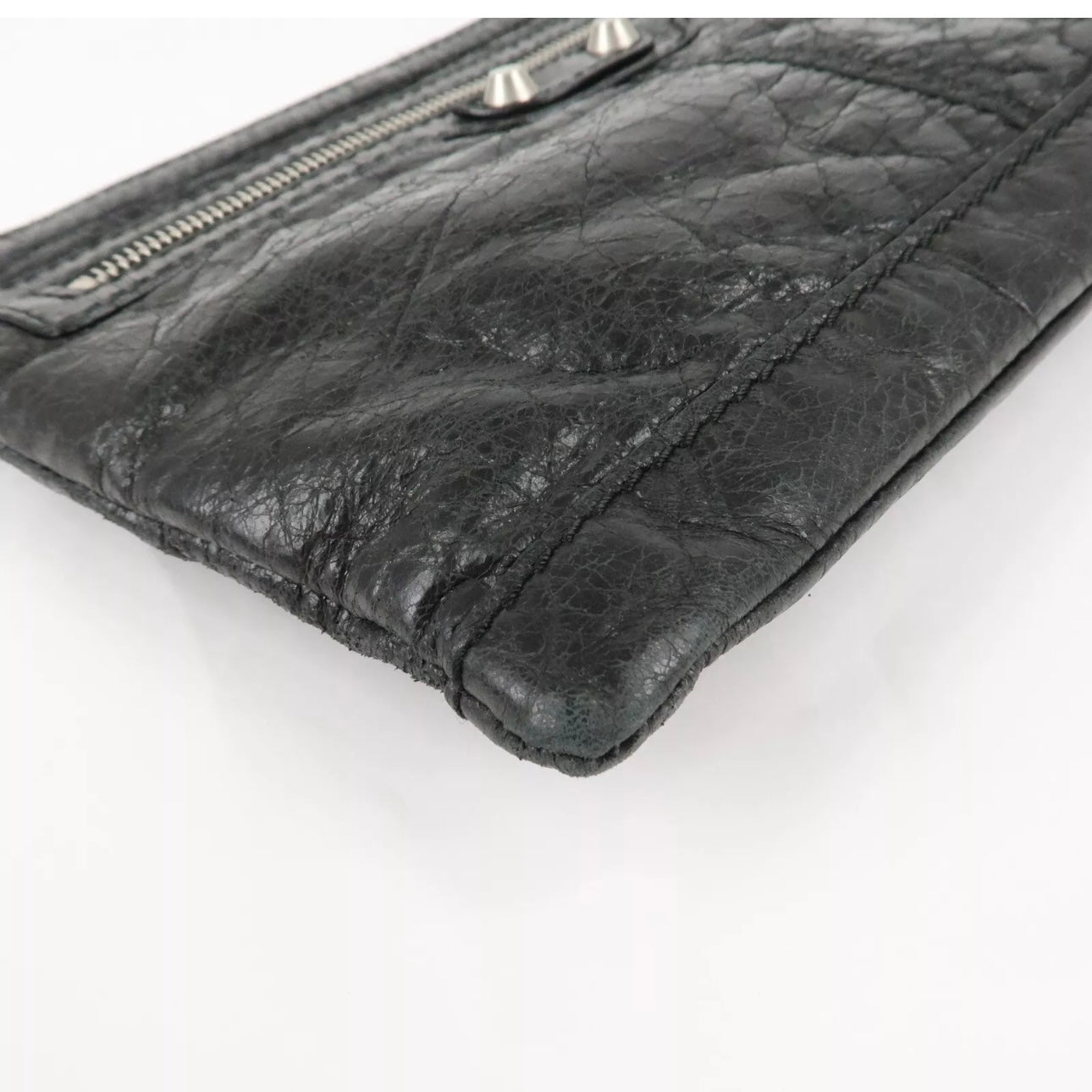 Baleciaga Leather Classic Clip M Clutch Bag