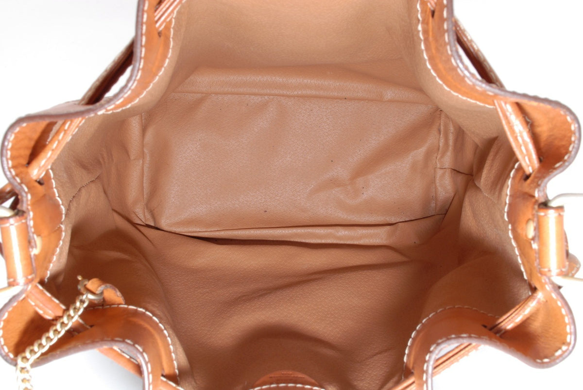 Celine Macadam Bucket Shoulder Bag - Brown, Leather
