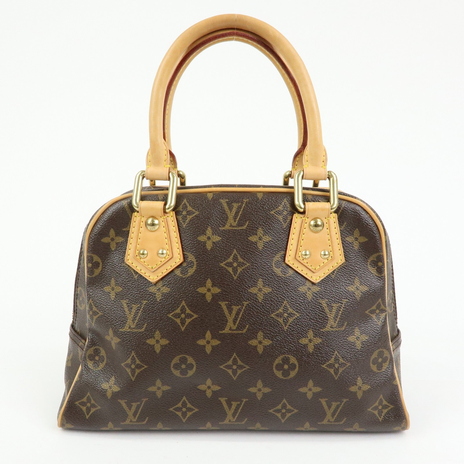 Louis Vuitton Monogram Manhattan PM Hand Bag Brown