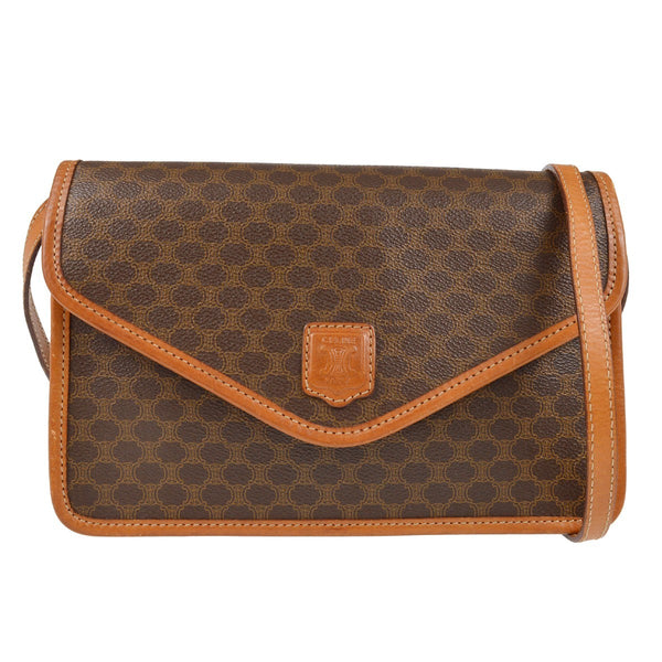 Celine Macadam Shoulder Bag - Brown, Leather 