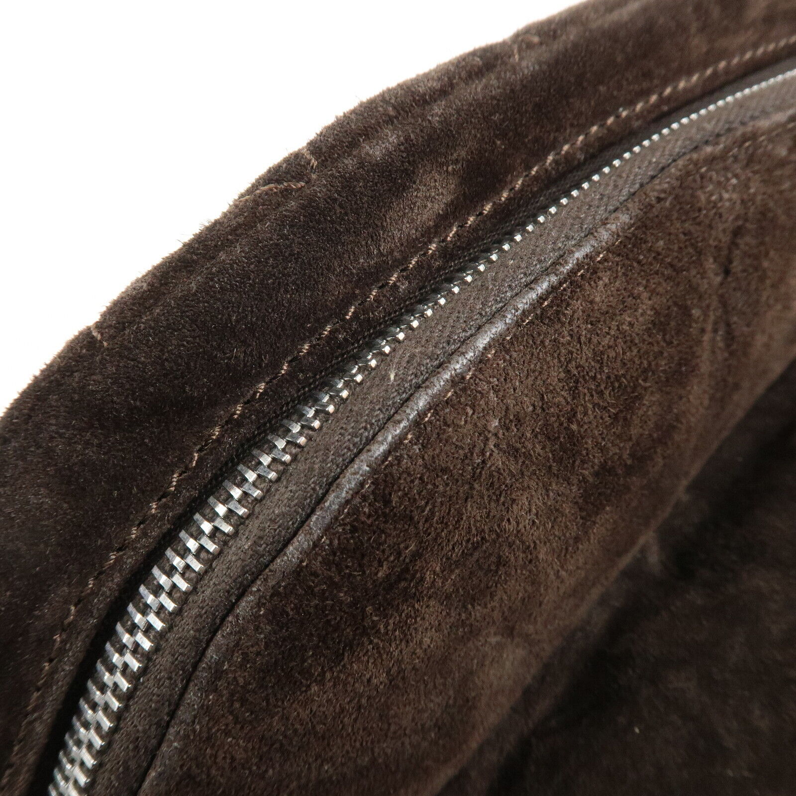 Chanel Matelasse Suede Boston Bag - Brown, Suede