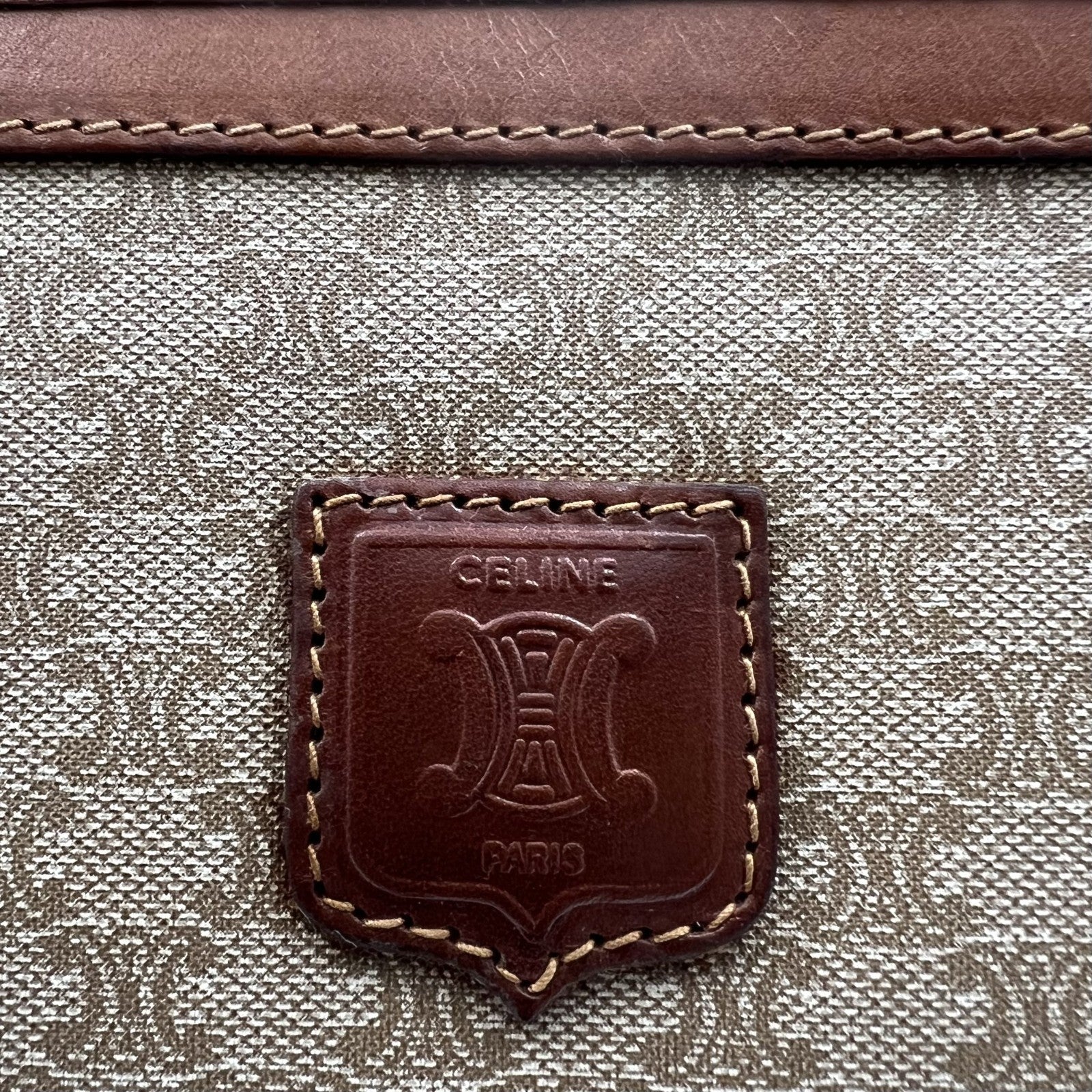 Celine C Clutch Bag - Brown, Leather