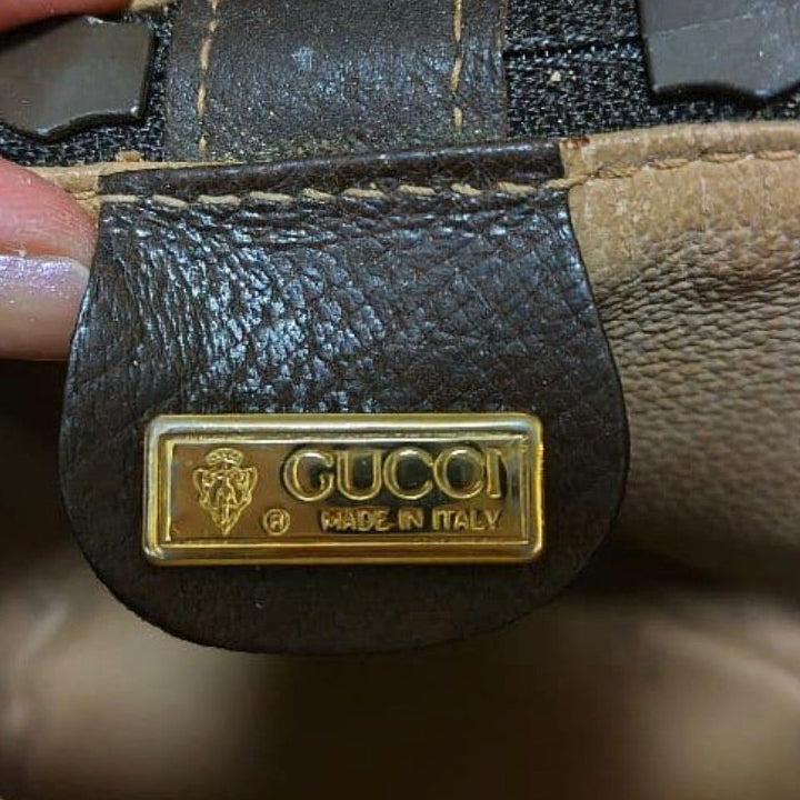 Gucci Vintage GG Supreme Shoulder Bag - Brown, PVC Leather