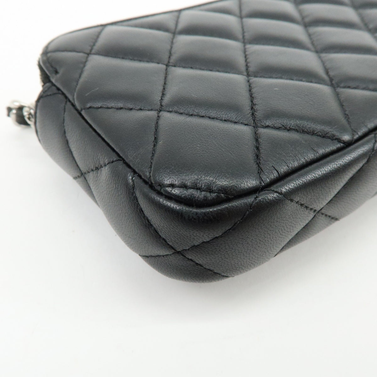 Chanel COCO Mark Matelasse Shoulder Bag - Black, Lamb Skin