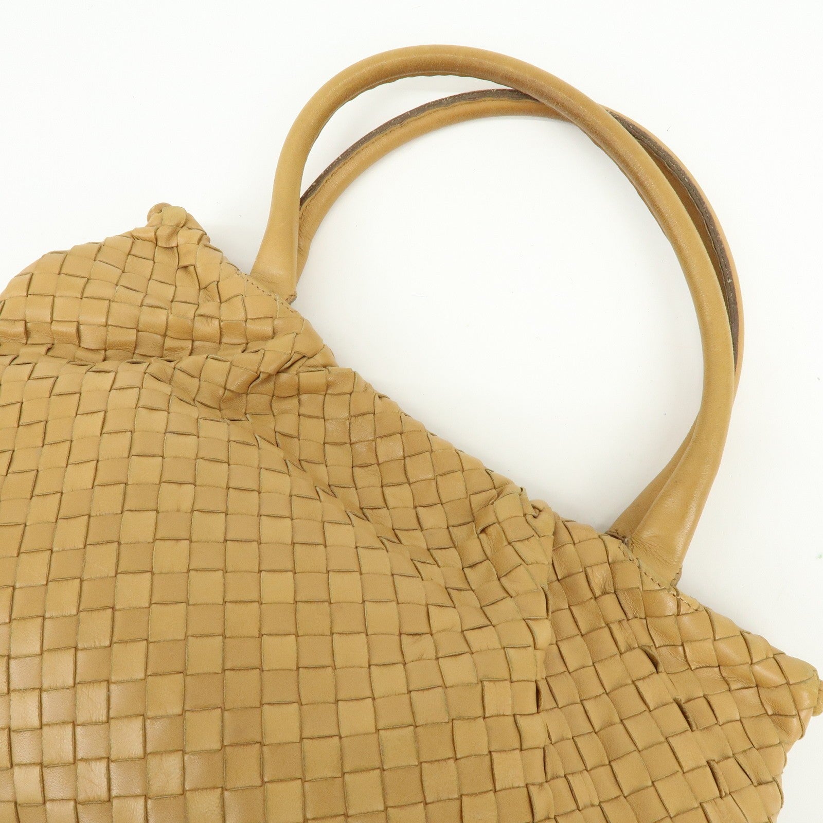 Bottega Veneta Intrecciato Hand Shoulder Bag - Brown, Nappa Leather 