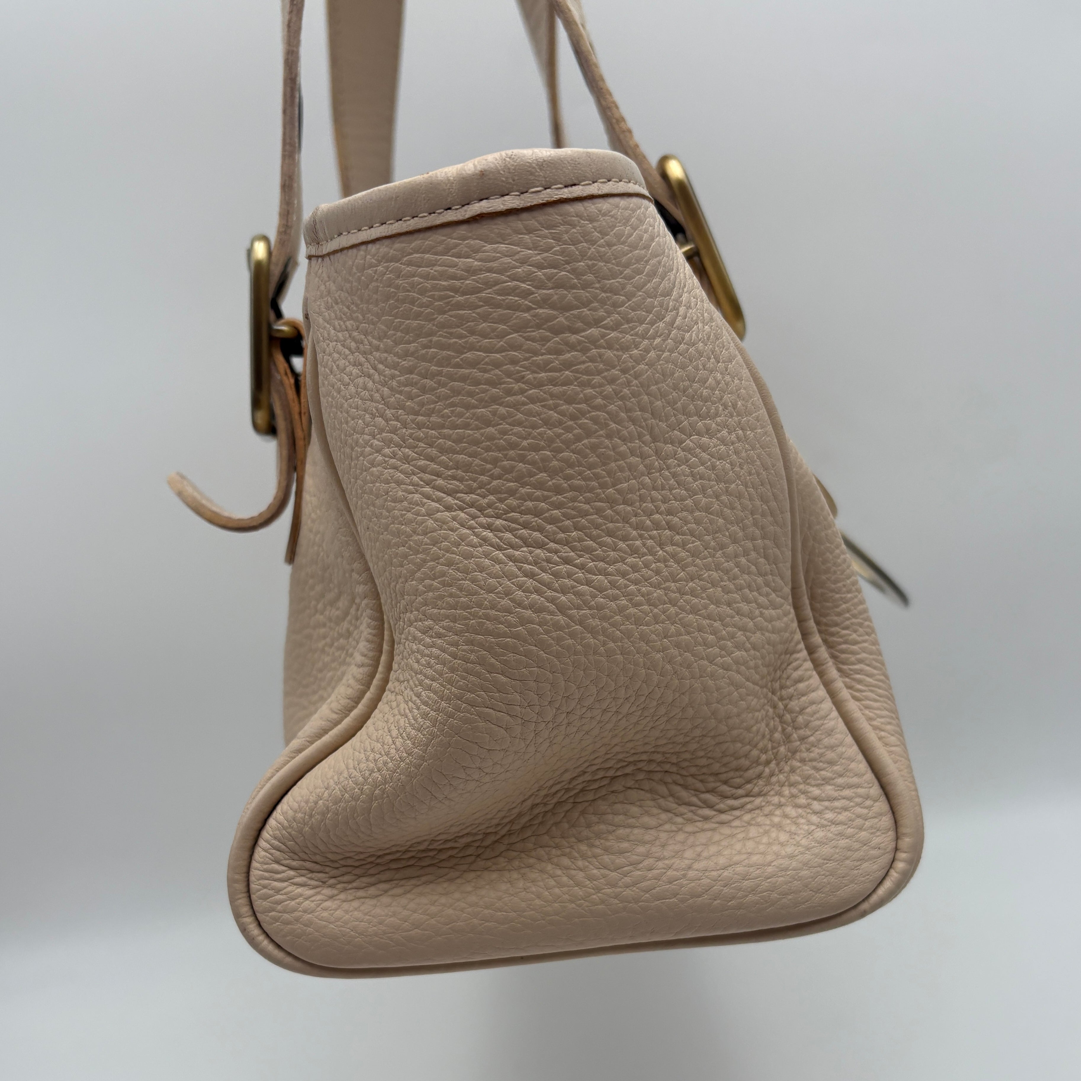 Chloe Tote Bag Leather Beige