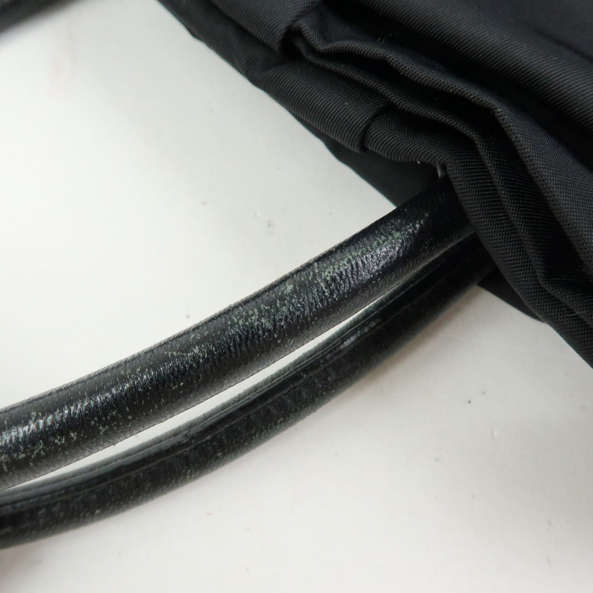 Prada Hand Bag - Black, Nylon and Leather
