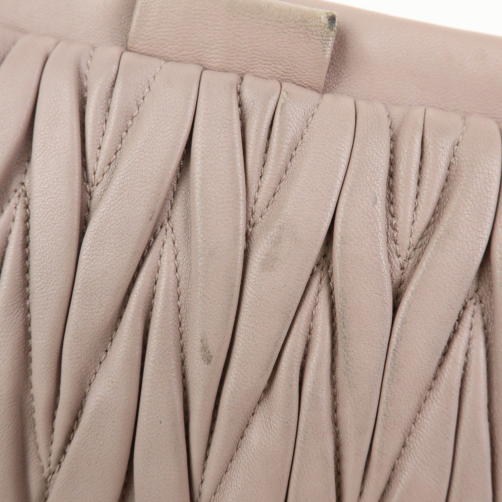 Miu Miu Handbag - Pink Beige, Nappa Leather