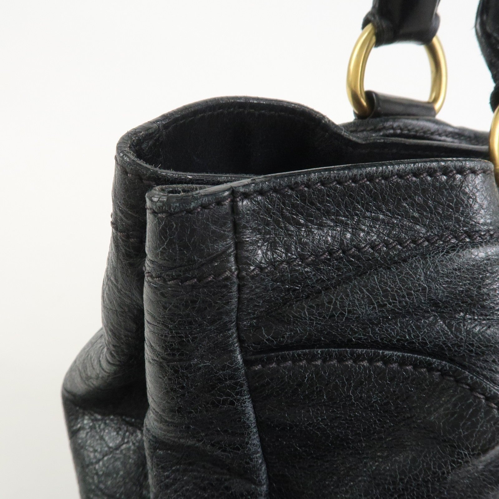 Prada Logo Tote Bag - Black, Leather