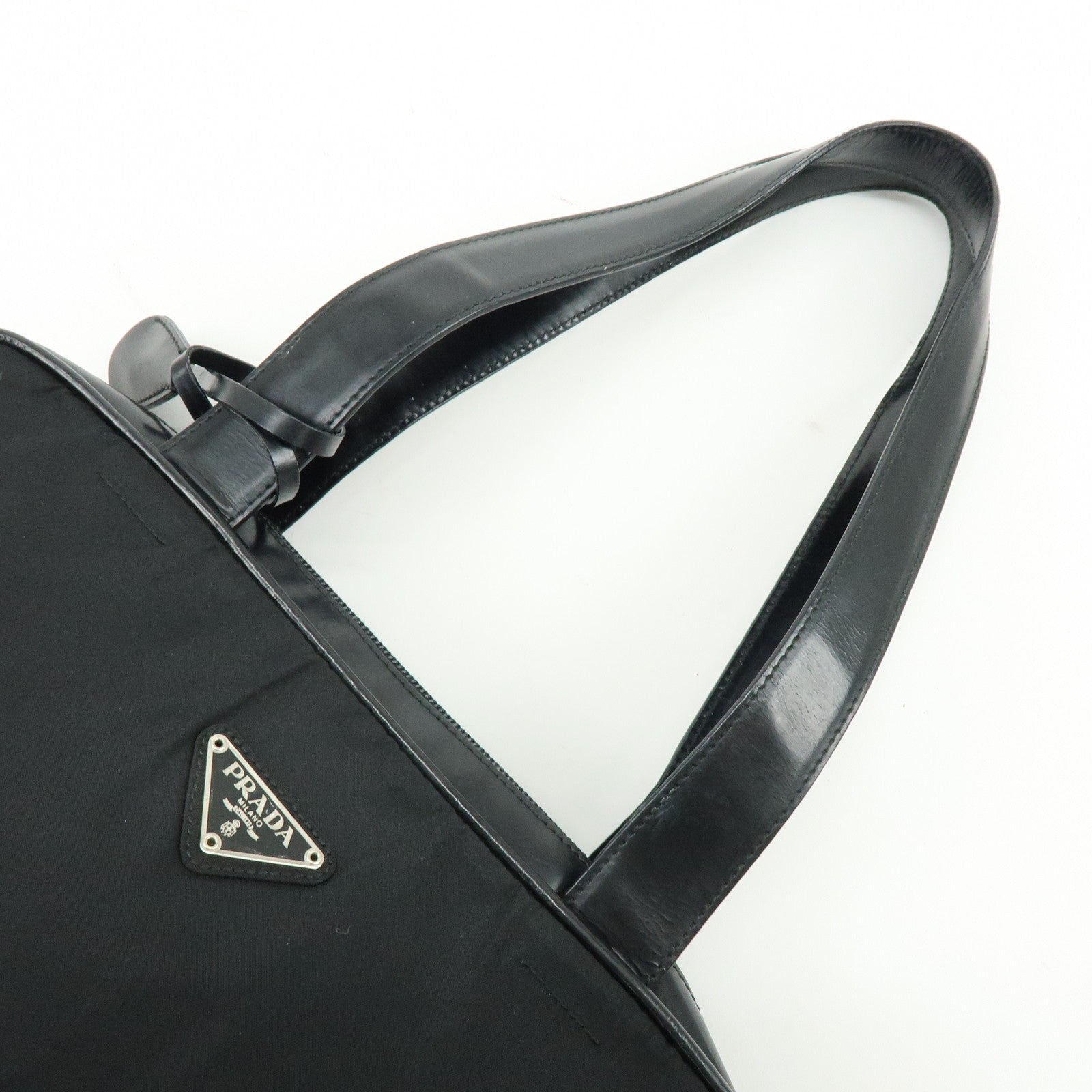 Prada Shoulder Bag - Black, Nylon and Leather
