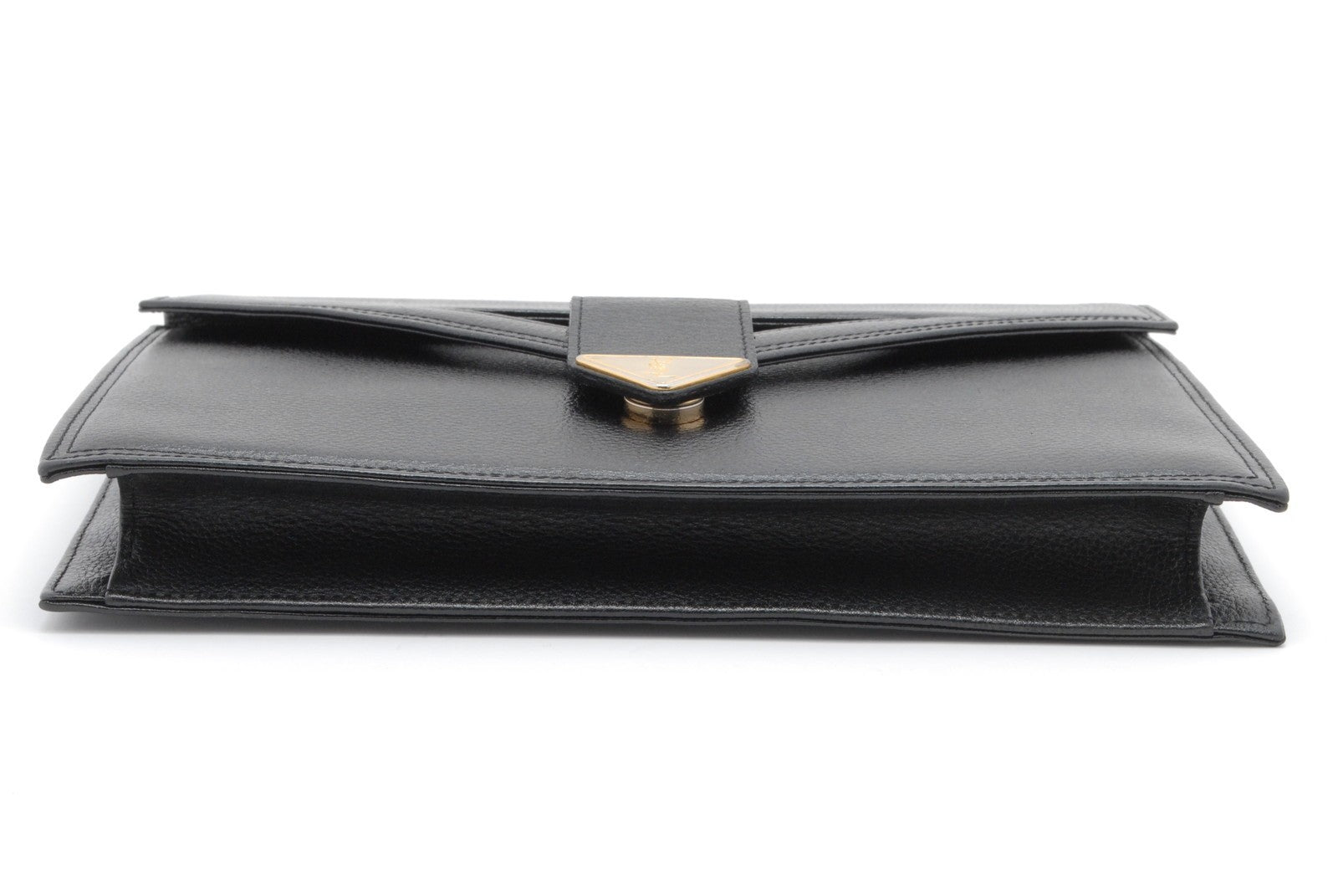 Saint Laurent Yves Vintage Clutch - Black, Leather