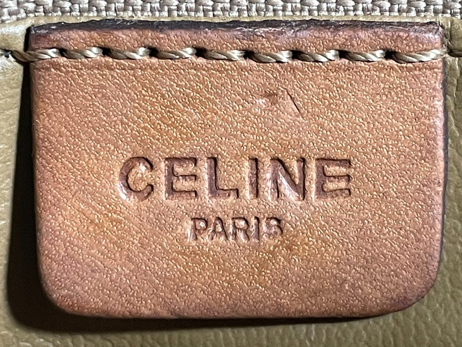 Celine Macadam Clutch - Brown, PVC Leather 