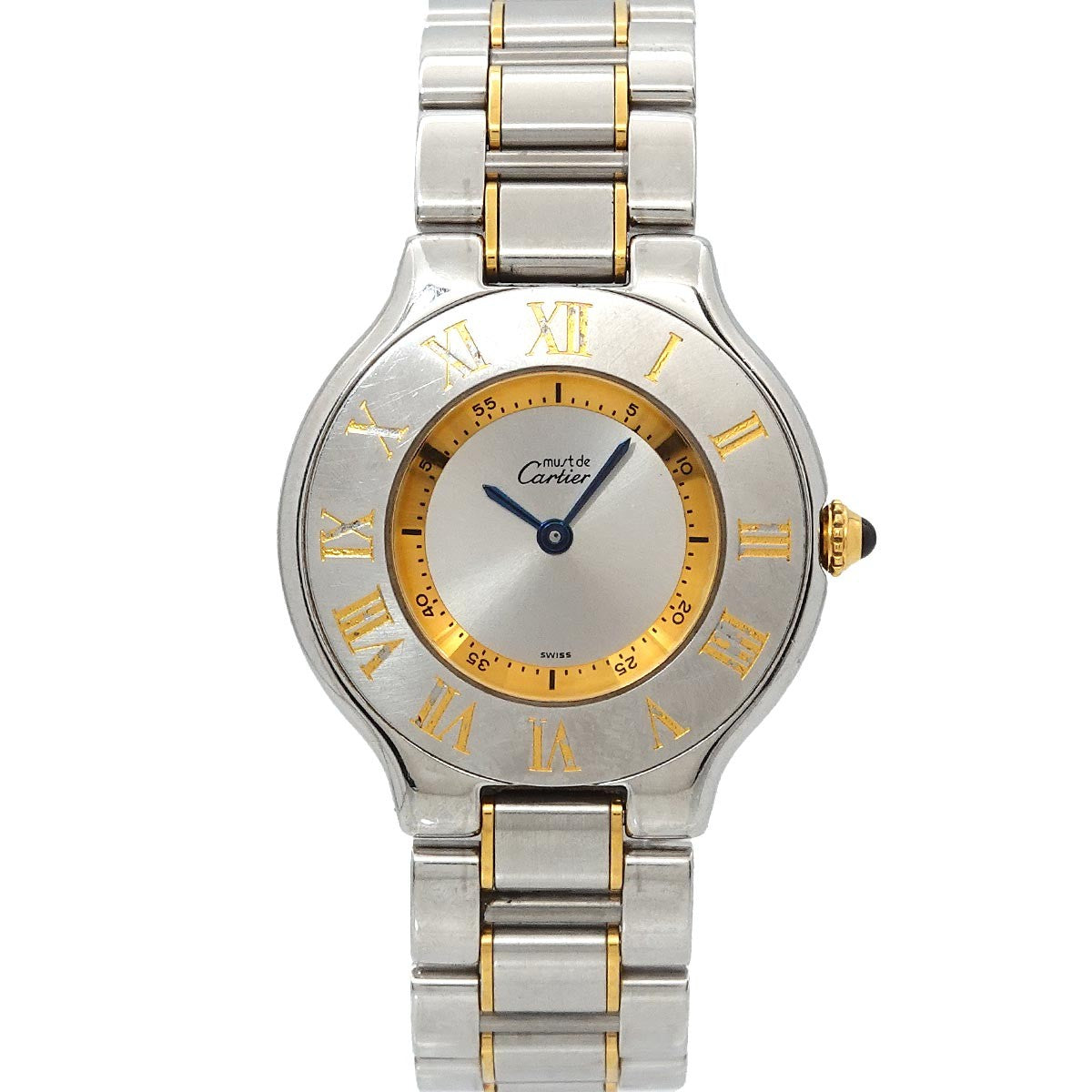 Cartier Must 21 Van Thian Wristwatch - Silver, Stainless steel/YG