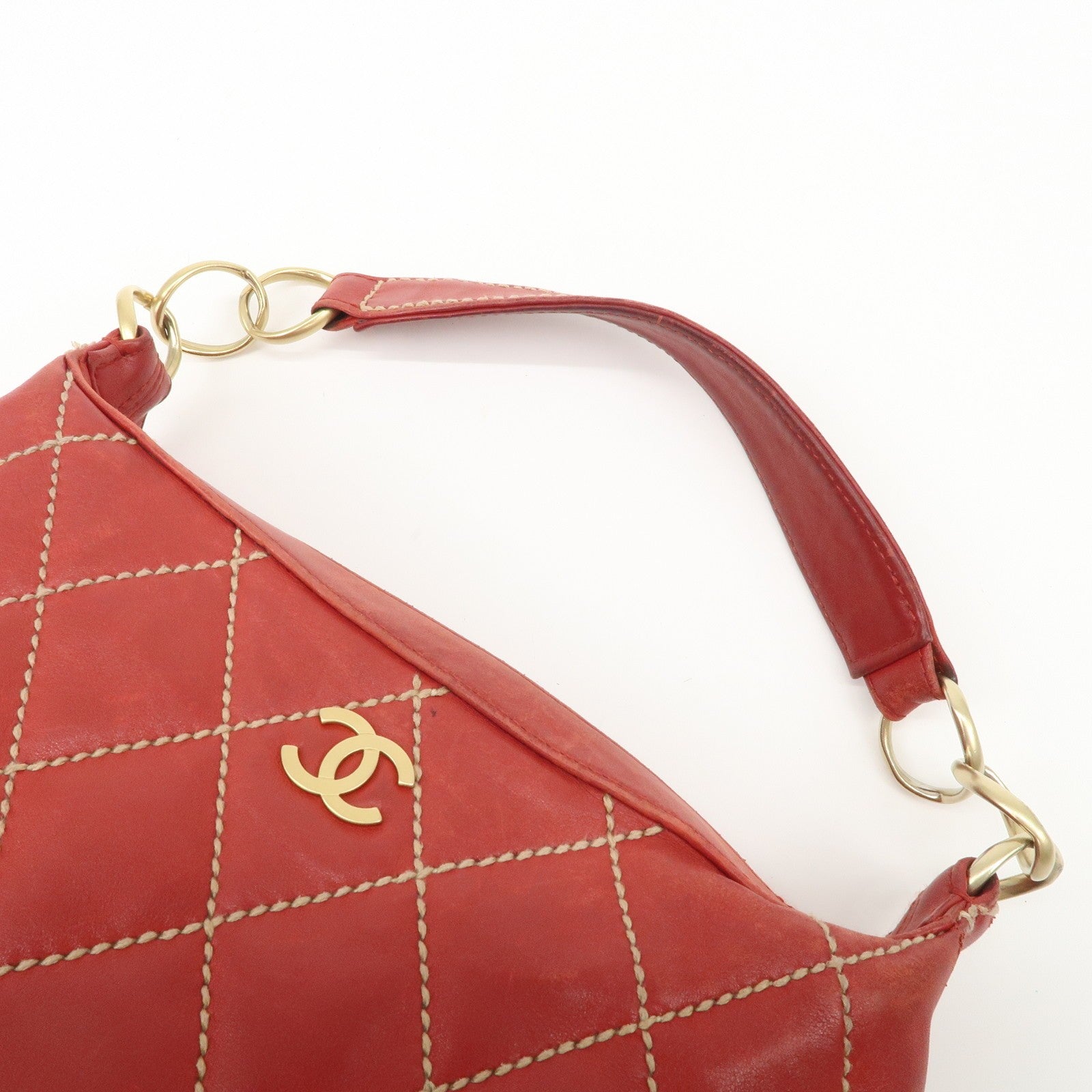 Chanel Mark Wild Handbag - Red, Leather