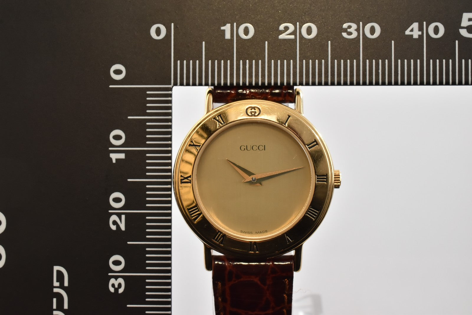 Gucci 3000.2.L Watch - Gold, Stainless Steel