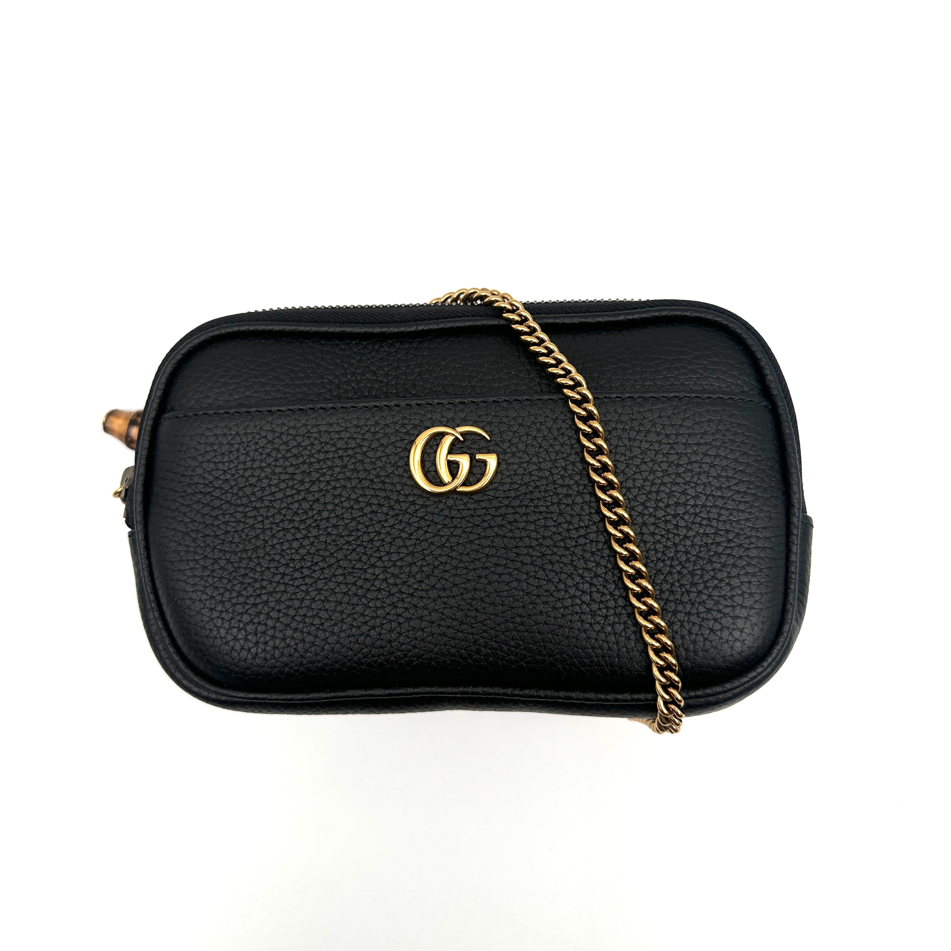 Gucci Double G Super Mini Bag With Bamboo