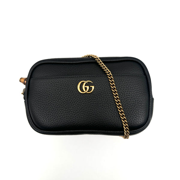 Gucci Double G Super Mini Bag With Bamboo