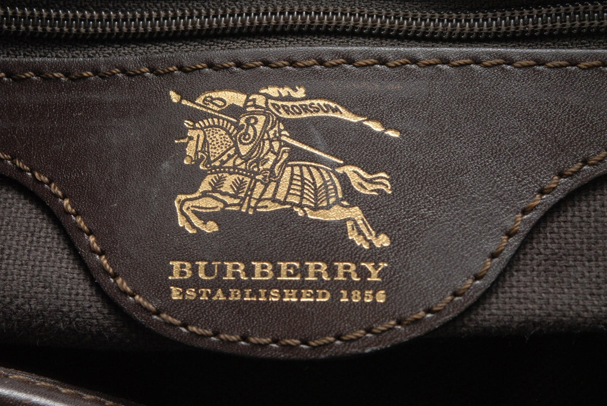 Burberry Nova Tote Bag - Beige, PVC Leather