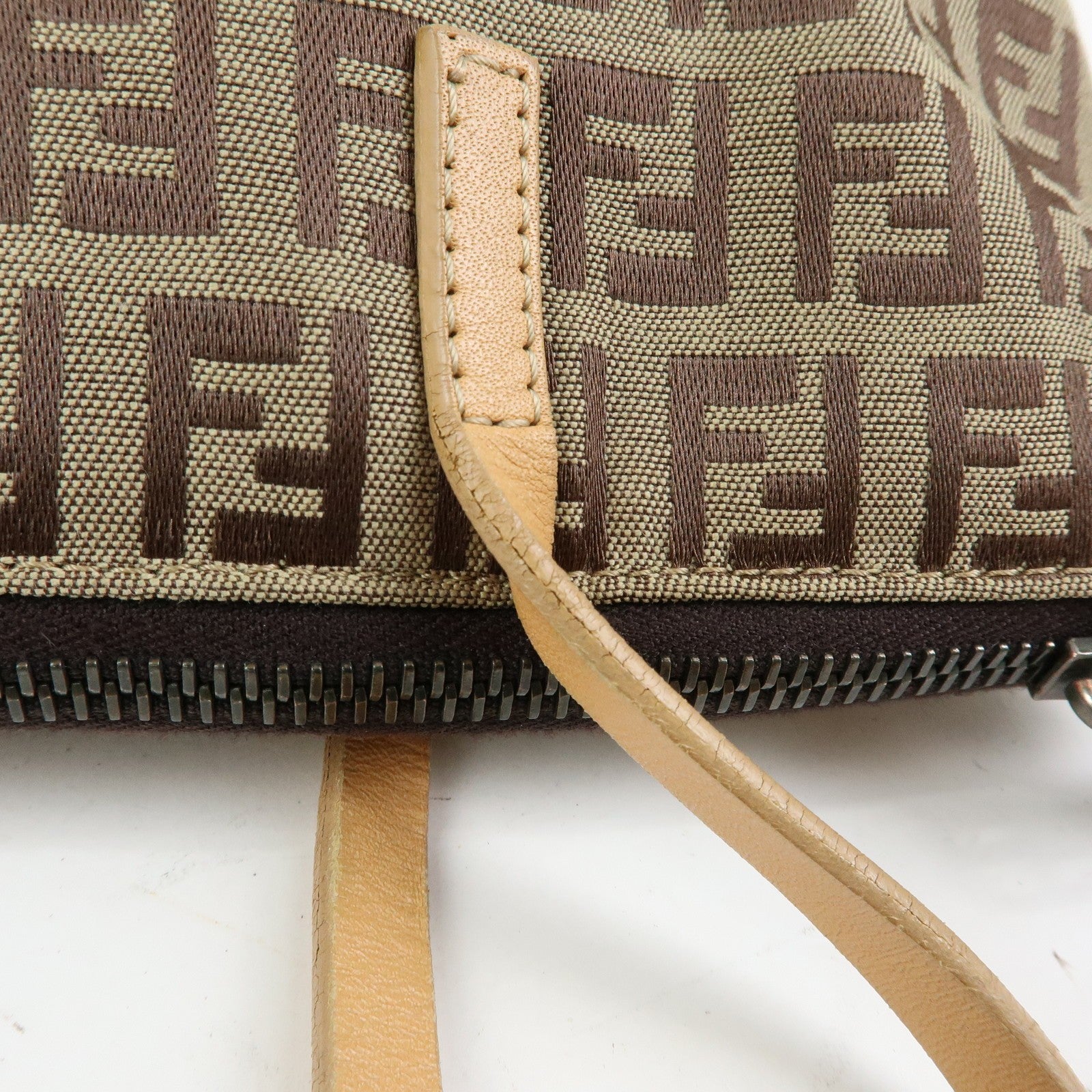 Fendi Tote Bag - Beige, Canvas Leather