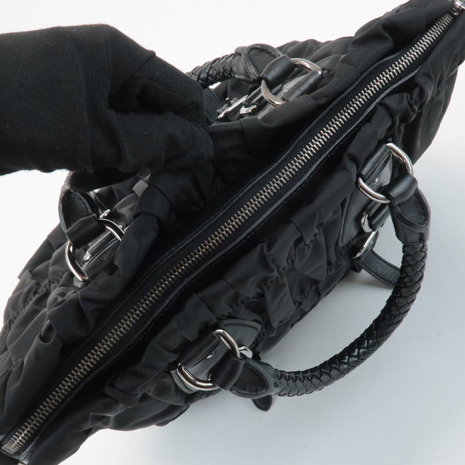 Prada Handbag - Black, Nylon and Leather